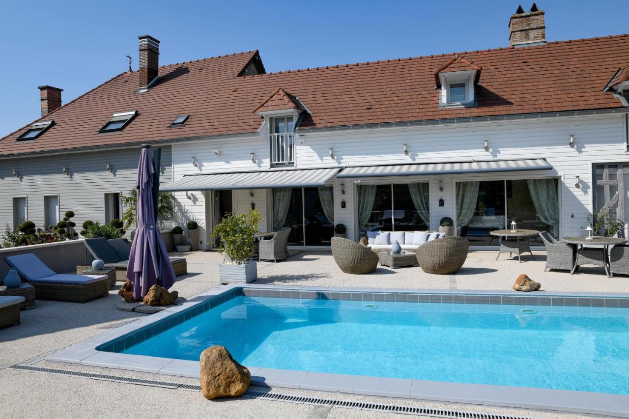 Villa De La Croix - Maison D'Hotes A 4 Minutes De L'A26 Avec Parking Villechetif Luaran gambar